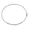 9ct White Gold Cubic Zirconia Wave Bangle