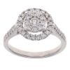 9ct White Gold 0.50ct Brilliant Cut Diamond Cluster Ring