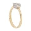 18ct Yellow Gold 0.50ct Diamond Cluster Ring