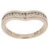 9ct Yellow Gold 0.25ct Brilliant Cut Diamond Wishbone Ring