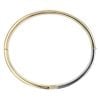 9ct Yellow And White Gold Plain Wrap Bangle