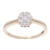 9ct Yellow Gold 0.25ct Diamond Cluster Ring