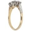 18ct Yellow Gold 0.35ct Brilliant Cut Diamond Trilogy Ring