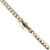 14ct Yellow Gold Monaco Curb Classic Plain Lock Chain 18"