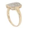 9ct Yellow Gold 0.45ct Brilliant Cut Diamond Cluster Ring