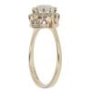 9ct Yellow Gold 0.15ct Diamond and Opal Cluster Ring