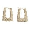 9ct Yellow Gold Brickwork Handbag Earring