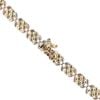 18ct Yellow, White And Rose Gold Floral Chain 16"