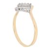 18ct Yellow Gold 0.15ct Brilliant Cut Diamond Cluster Ring