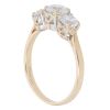14ct Yellow Gold Cubic Zirconia Three Stone Ring