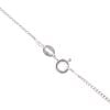 18ct White Gold 0.15ct Diamond And Sapphire Cluster Pendant And Chain 16"