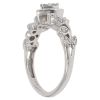 Silver 0.12ct Diamond Heart Fancy Ring