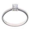 18ct White Gold Cubic Zirconia Single Stone Ring
