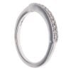 9ct White Gold 0.06ct Diamond Half Eternity Ring