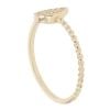 Children's 14ct Yellow Gold Cubic Zirconia Teardrop Ring