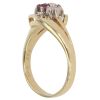 18ct Yellow Gold Ruby and 0.08ct Diamond Ring