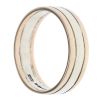 9ct Yellow and White Gold Wedding Band 5mm