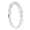 9ct White Gold 0.50ct Brilliant Cut Diamond Half Eternity Ring
