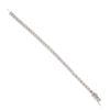 9ct White Gold 5.75ct Diamond Tennis Bracelet 7"