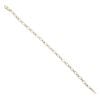 9ct Yellow Gold Cubic Zirconia Crossover Bracelet 7"