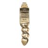 14ct Yellow Gold Monaco Classic Black Baguette Cut Cubic Zirconia Pendant
