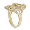 18ct Yellow Gold Cubic Zirconia Fancy Ring