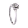 18ct White Gold 0.25ct Diamond Halo Ring