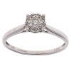 9ct White Gold 0.25ct Brilliant Cut Diamond Cluster Ring