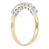 18ct Yellow Gold 0.33ct Brilliant Cut Diamond Half Eternity Ring