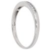 9ct White Gold 0.15ct Brilliant Cut Diamond Half Eternity Ring
