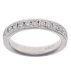 18ct White Gold 0.70ct Brilliant Cut Diamond Half Eternity Ring