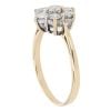 18ct Yellow Gold 0.75ct Brilliant Cut Diamond Cluster Ring