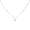 18ct Yellow Gold 0.25ct Brilliant Cut Diamond Solitaire Pendant And Chain 18"
