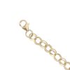 9ct Yellow Gold Patterned And Plain Belcher Bracelet 5"