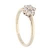 9ct Yellow Gold 0.25ct Diamond Cluster Ring