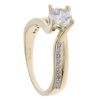 9ct Yellow Gold Cubic Zirconia Single Stone Ring