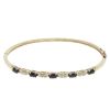 9ct Yellow Gold 0.05ct Diamond And Sapphire Bangle