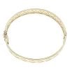9ct Yellow Gold Hinged Patterned Bangle