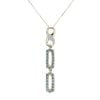 9ct Yellow Gold 0.05ct Diamond and Alexandrite Pendant and Chain 18"