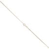 9ct Yellow and White Gold 0.02ct Diamond Double Heart Collarette Chain 18"