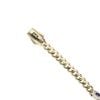14ct Yellow Gold Monaco ID Curb Enamel Bear Plain Lock Bracelet 5.5"