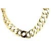 New 9ct Yellow Gold Pattern And Plain Curb Chain