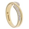 18ct Yellow Gold 0.15ct Diamond Wishbone Ring
