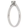 Platinum 0.15ct Princess Cut Diamond Solitaire Ring