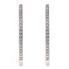 Silver Cubic Zirconia Hoop Earrings by Icesia