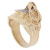 9ct Yellow Gold Cubic Zirconia Saddle Ring