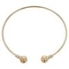 9ct Yellow Gold 0.05ct Diamond Torque Bangle
