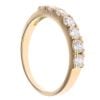 18ct Yellow Gold Cubic Zirconia Half Eternity Ring
