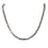 9ct White Gold Byzantine Chain 24"