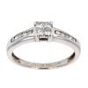 18ct White Gold 0.25ct Diamond Cluster Ring